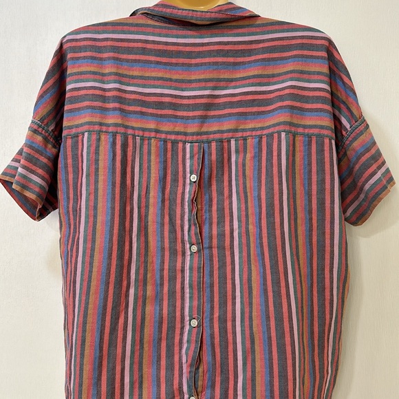 MADEWELL WOMENS BUTTONBACK SHIRT RELAX FIT PLAID Sz SMALL - Picture 3 of 10